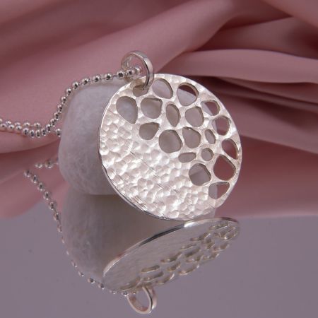 Anhänger Lotus Samenkapsel Silber